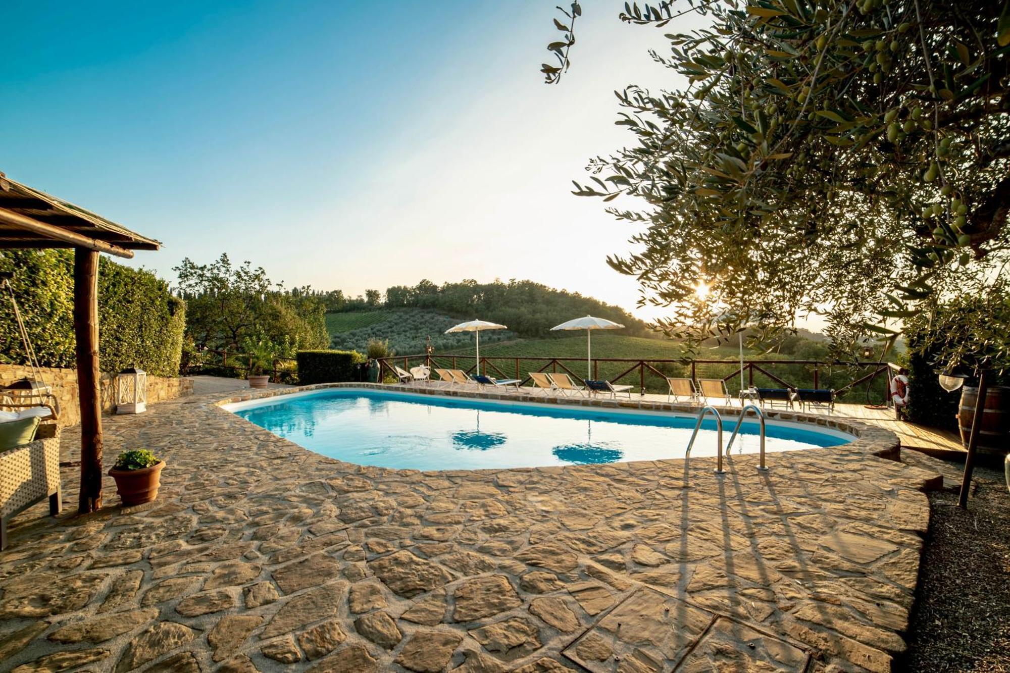 Podere Vergianoni Immerso Nelchianti Con Piscina Tavarnelle Val di Pesa Bagian luar foto